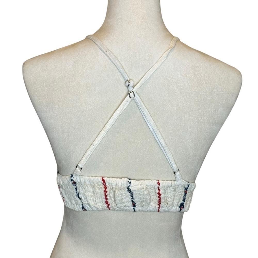Raga Revolve Amalia Bralette in White Red Blue Win Women’s Size Medium NEW - Picture 6 of 13